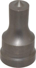 Cleveland Steel Tool - 5/8 Inch Diameter Round Ironworker Punch - 1-1/32 Inch Body Diameter, 1-5/32 Inch Head Diameter, 1-15/16 Inch Overall Length - Exact Tool & Supply