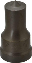 Cleveland Steel Tool - 3/4 Inch Diameter Round Ironworker Punch - 1-1/32 Inch Body Diameter, 1-5/32 Inch Head Diameter, 1-15/16 Inch Overall Length - Exact Tool & Supply