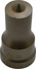 Cleveland Steel Tool - 13/16 Inch Diameter Round Ironworker Punch - 1-1/32 Inch Body Diameter, 1-5/32 Inch Head Diameter, 1-15/16 Inch Overall Length - Exact Tool & Supply