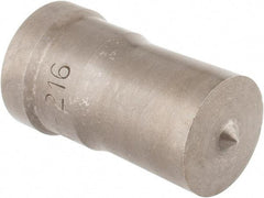 Cleveland Steel Tool - 1 Inch Diameter Round Ironworker Punch - 1-1/32 Inch Body Diameter, 1-5/32 Inch Head Diameter, 1-15/16 Inch Overall Length - Exact Tool & Supply