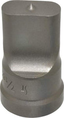 Cleveland Steel Tool - 7/16 Inch Wide Oblong Ironworker Punch - 1-1/32 Inch Body Diameter, 1-5/32 Inch Head Diameter, 1-15/16 Inch Overall Length - Exact Tool & Supply