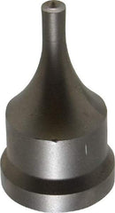 Cleveland Steel Tool - 1/4 Inch Diameter Round Ironworker Punch - 1-1/16 Inch Body Diameter, 1-7/32 Inch Head Diameter, 2-1/8 Inch Overall Length - Exact Tool & Supply