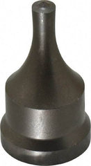 Cleveland Steel Tool - 5/16 Inch Diameter Round Ironworker Punch - 1-1/16 Inch Body Diameter, 1-7/32 Inch Head Diameter, 2-1/8 Inch Overall Length - Exact Tool & Supply
