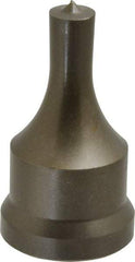 Cleveland Steel Tool - 13/32 Inch Diameter Round Ironworker Punch - 1-1/16 Inch Body Diameter, 1-7/32 Inch Head Diameter, 2-1/8 Inch Overall Length - Exact Tool & Supply