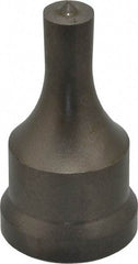 Cleveland Steel Tool - 7/16 Inch Diameter Round Ironworker Punch - 1-1/16 Inch Body Diameter, 1-7/32 Inch Head Diameter, 2-1/8 Inch Overall Length - Exact Tool & Supply