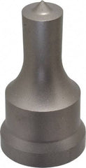 Cleveland Steel Tool - 9/16 Inch Diameter Round Ironworker Punch - 1-1/16 Inch Body Diameter, 1-7/32 Inch Head Diameter, 2-1/8 Inch Overall Length - Exact Tool & Supply