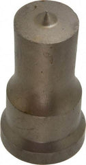 Cleveland Steel Tool - 7/8 Inch Diameter Round Ironworker Punch - 1-1/16 Inch Body Diameter, 1-7/32 Inch Head Diameter, 2-1/8 Inch Overall Length - Exact Tool & Supply