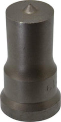 Cleveland Steel Tool - 15/16 Inch Diameter Round Ironworker Punch - 1-1/16 Inch Body Diameter, 1-7/32 Inch Head Diameter, 2-1/8 Inch Overall Length - Exact Tool & Supply