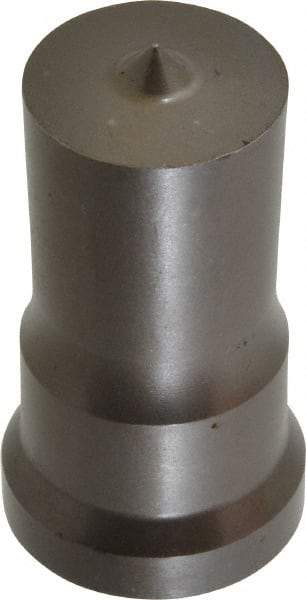 Cleveland Steel Tool - 1 Inch Diameter Round Ironworker Punch - 1-1/16 Inch Body Diameter, 1-7/32 Inch Head Diameter, 2-1/8 Inch Overall Length - Exact Tool & Supply