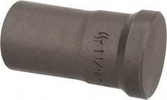 Cleveland Steel Tool - 1-1/16 Inch Diameter Round Ironworker Punch - 1-1/16 Inch Body Diameter, 1-7/32 Inch Head Diameter, 2-1/8 Inch Overall Length - Exact Tool & Supply
