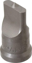 Cleveland Steel Tool - 5/16 Inch Wide Oblong Ironworker Punch - 1-1/16 Inch Body Diameter, 1-7/32 Inch Head Diameter, 2-1/8 Inch Overall Length - Exact Tool & Supply
