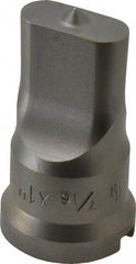 Cleveland Steel Tool - 7/16 Inch Wide Oblong Ironworker Punch - 1-1/16 Inch Body Diameter, 1-7/32 Inch Head Diameter, 2-1/8 Inch Overall Length - Exact Tool & Supply