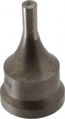 Cleveland Steel Tool - 9/32 Inch Diameter Round Ironworker Punch - 1-1/16 Inch Body Diameter, 1.24 Inch Head Diameter, 2-3/16 Inch Overall Length - Exact Tool & Supply