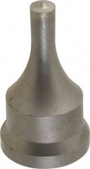 Cleveland Steel Tool - 11/32 Inch Diameter Round Ironworker Punch - 1-1/16 Inch Body Diameter, 1.24 Inch Head Diameter, 2-3/16 Inch Overall Length - Exact Tool & Supply