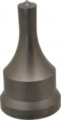 Cleveland Steel Tool - 3/8 Inch Diameter Round Ironworker Punch - 1-1/16 Inch Body Diameter, 1.24 Inch Head Diameter, 2-3/16 Inch Overall Length - Exact Tool & Supply