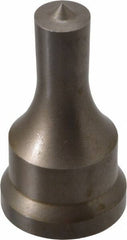 Cleveland Steel Tool - 17/32 Inch Diameter Round Ironworker Punch - 1-1/16 Inch Body Diameter, 1.24 Inch Head Diameter, 2-3/16 Inch Overall Length - Exact Tool & Supply