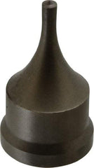 Cleveland Steel Tool - 7/32 Inch Diameter Round Ironworker Punch - 1-7/32 Inch Body Diameter, 1-3/8 Inch Head Diameter, 2-3/8 Inch Overall Length - Exact Tool & Supply