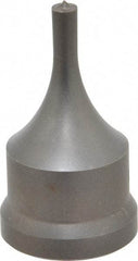 Cleveland Steel Tool - 1/4 Inch Diameter Round Ironworker Punch - 1-7/32 Inch Body Diameter, 1-3/8 Inch Head Diameter, 2-3/8 Inch Overall Length - Exact Tool & Supply