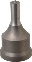 Cleveland Steel Tool - 13/32 Inch Diameter Round Ironworker Punch - 1-7/32 Inch Body Diameter, 1-3/8 Inch Head Diameter, 2-3/8 Inch Overall Length - Exact Tool & Supply
