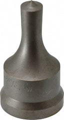 Cleveland Steel Tool - 15/32 Inch Diameter Round Ironworker Punch - 1-7/32 Inch Body Diameter, 1-3/8 Inch Head Diameter, 2-3/8 Inch Overall Length - Exact Tool & Supply