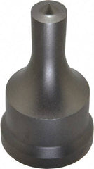 Cleveland Steel Tool - 1/2 Inch Diameter Round Ironworker Punch - 1-7/32 Inch Body Diameter, 1-3/8 Inch Head Diameter, 2-3/8 Inch Overall Length - Exact Tool & Supply
