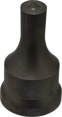 Cleveland Steel Tool - 9/16 Inch Diameter Round Ironworker Punch - 1-7/32 Inch Body Diameter, 1-3/8 Inch Head Diameter, 2-3/8 Inch Overall Length - Exact Tool & Supply
