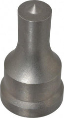 Cleveland Steel Tool - 11/16 Inch Diameter Round Ironworker Punch - 1-7/32 Inch Body Diameter, 1-3/8 Inch Head Diameter, 2-3/8 Inch Overall Length - Exact Tool & Supply