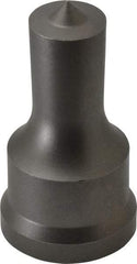 Cleveland Steel Tool - 3/4 Inch Diameter Round Ironworker Punch - 1-7/32 Inch Body Diameter, 1-3/8 Inch Head Diameter, 2-3/8 Inch Overall Length - Exact Tool & Supply