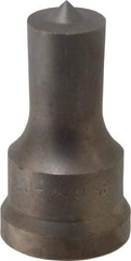 Cleveland Steel Tool - 13/16 Inch Diameter Round Ironworker Punch - 1-7/32 Inch Body Diameter, 1-3/8 Inch Head Diameter, 2-3/8 Inch Overall Length - Exact Tool & Supply