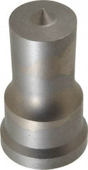 Cleveland Steel Tool - 1 Inch Diameter Round Ironworker Punch - 1-7/32 Inch Body Diameter, 1-3/8 Inch Head Diameter, 2-3/8 Inch Overall Length - Exact Tool & Supply