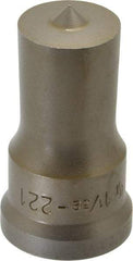 Cleveland Steel Tool - 1-1/32 Inch Diameter Round Ironworker Punch - 1-7/32 Inch Body Diameter, 1-3/8 Inch Head Diameter, 2-3/8 Inch Overall Length - Exact Tool & Supply