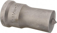 Cleveland Steel Tool - 1-1/16 Inch Diameter Round Ironworker Punch - 1-7/32 Inch Body Diameter, 1-3/8 Inch Head Diameter, 2-3/8 Inch Overall Length - Exact Tool & Supply