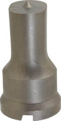 Cleveland Steel Tool - 13/16 Inch Wide Oblong Ironworker Punch - 1-7/32 Inch Body Diameter, 1-3/8 Inch Head Diameter, 2-3/8 Inch Overall Length - Exact Tool & Supply