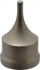 Cleveland Steel Tool - 1/4 Inch Diameter Round Ironworker Punch - 1-17/32 Inch Body Diameter, 1-11/16 Inch Head Diameter, 2-11/16 Inch Overall Length - Exact Tool & Supply