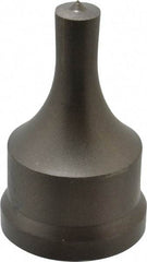 Cleveland Steel Tool - 1/2 Inch Diameter Round Ironworker Punch - 1-17/32 Inch Body Diameter, 1-11/16 Inch Head Diameter, 2-11/16 Inch Overall Length - Exact Tool & Supply