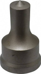 Cleveland Steel Tool - 13/16 Inch Diameter Round Ironworker Punch - 1-17/32 Inch Body Diameter, 1-11/16 Inch Head Diameter, 2-11/16 Inch Overall Length - Exact Tool & Supply