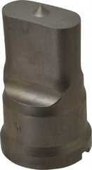 Cleveland Steel Tool - 11/16 Inch Wide Oblong Ironworker Punch - 1-17/32 Inch Body Diameter, 1-11/16 Inch Head Diameter, 2-11/16 Inch Overall Length - Exact Tool & Supply