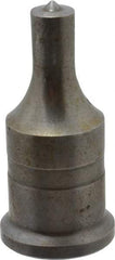 Cleveland Steel Tool - 7/16 Inch Diameter Round Ironworker Punch - 1 Inch Body Diameter, 1-3/16 Inch Head Diameter, 2-7/16 Inch Overall Length - Exact Tool & Supply