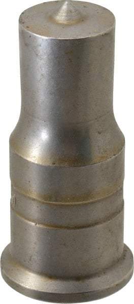 Cleveland Steel Tool - 13/16 Inch Diameter Round Ironworker Punch - 1 Inch Body Diameter, 1-3/16 Inch Head Diameter, 2-7/16 Inch Overall Length - Exact Tool & Supply