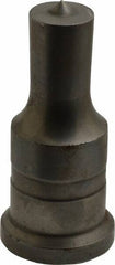Cleveland Steel Tool - 13/16 Inch Diameter Round Ironworker Punch - 1-1/4 Inch Body Diameter, 1-1/2 Inch Head Diameter, 3-1/8 Inch Overall Length - Exact Tool & Supply