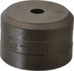 Cleveland Steel Tool - 9/32 Inch Diameter Round Ironworker Die - 1-1/2 Inch Head Diameter, 1 Inch Head Height - Exact Tool & Supply