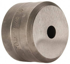 Cleveland Steel Tool - 5/16 Inch Diameter Round Ironworker Die - 1-1/2 Inch Head Diameter, 1 Inch Head Height - Exact Tool & Supply