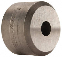 Cleveland Steel Tool - 13/32 Inch Diameter Round Ironworker Die - 1-1/2 Inch Head Diameter, 1 Inch Head Height - Exact Tool & Supply