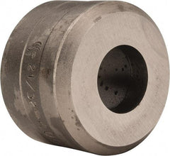 Cleveland Steel Tool - 21/32 Inch Diameter Round Ironworker Die - 1-1/2 Inch Head Diameter, 1 Inch Head Height - Exact Tool & Supply