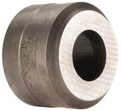 Cleveland Steel Tool - 23/32 Inch Diameter Round Ironworker Die - 1-1/2 Inch Head Diameter, 1 Inch Head Height - Exact Tool & Supply