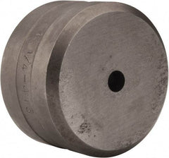 Cleveland Steel Tool - 1/4 Inch Diameter Round Ironworker Die - 1-13/16 Inch Head Diameter, 1-1/8 Inch Head Height - Exact Tool & Supply