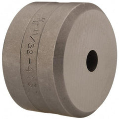 Cleveland Steel Tool - 11/32 Inch Diameter Round Ironworker Die - 1-13/16 Inch Head Diameter, 1-1/8 Inch Head Height - Exact Tool & Supply