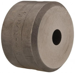 Cleveland Steel Tool - 13/32 Inch Diameter Round Ironworker Die - 1-13/16 Inch Head Diameter, 1-1/8 Inch Head Height - Exact Tool & Supply