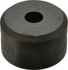 Cleveland Steel Tool - 1/2 Inch Diameter Round Ironworker Die - 1-13/16 Inch Head Diameter, 1-1/8 Inch Head Height - Exact Tool & Supply