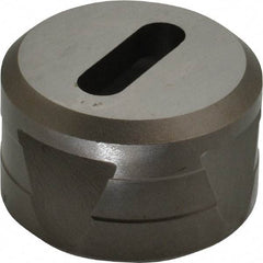 Cleveland Steel Tool - 1-3/32 Inch Long x 11/32 Inch Wide Oblong Ironworker Die - 1-13/16 Inch Head Diameter, 1-1/8 Inch Head Height - Exact Tool & Supply